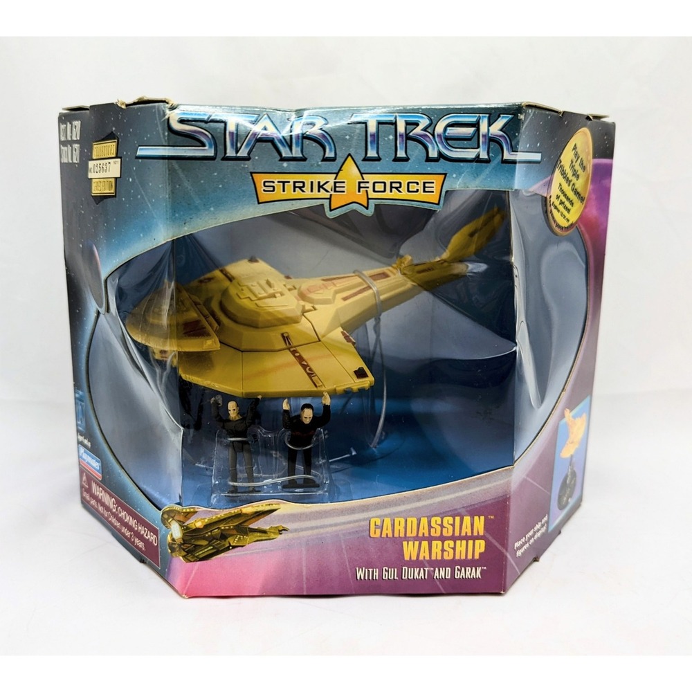 1997 Star Trek Strike Force Cardassian Warship Gul Dukat & Garak